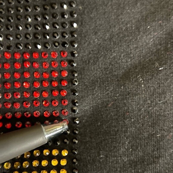 Hudson PUSHERS Bling Studded Red Gold Sweatshirt For men Size L - Picture 7 of 16